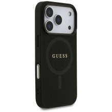 Guess Saffiano Classic Logo MagSafe Case for iPhone 17 Pro - Black