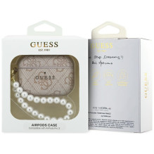 „Guess 4G Pearl Strap“ dėklas, skirtas „AirPods Pro 3“ – rožinis