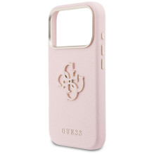 Guess FW Resin Logo Case for iPhone 17 Pro - Pink