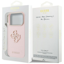 Guess FW Resin Logo Case for iPhone 17 Pro - Pink
