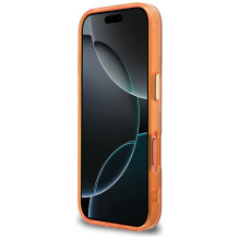 „Guess IML Peony Dot MagSafe“ dėklas, skirtas „iPhone 17 Pro“ – oranžinis