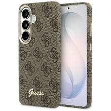 Etui Guess 4G Script MagSafe ir Samsung Galaxy S26 - ryškus