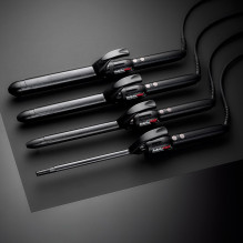 BaByliss ADVANCED CURL Ø19 mm garbanojimo žnyplės, šiltai juodos, 2,7 m