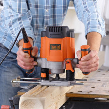 „Black Decker KW1200EKA-QS“ freza / žoliapjovė Juoda, pilka, oranžinė