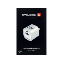 Evelatus Evelatus QuickVolt Adapter 20W USA / CN White Evelatus Evelatus QuickVolt Adapter 20W USA / CN White