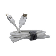 Evelatus Cable USB A to C 2M Aluminum housing braiding White