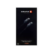 „Evelatus Flex Cable Pro“ USB 2.0 C tipo į C tipo 2M 100W 5A juodas