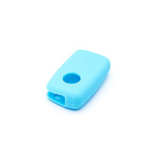 Etui silikonowe na kluczyk Volkswagen Skoda Seat EPKC08 jasno niebieskie