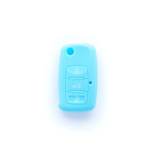 Etui silikonowe na kluczyk Volkswagen Skoda Seat EPKC08 jasno niebieskie