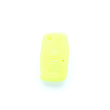Etui silikonowe na kluczyk Volkswagen Skoda Seat EPKC07 neonowa zieleń
