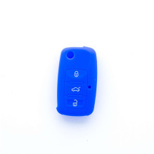 Etui silikonowe na kluczyk Volkswagen Skoda Seat EPKC04 niebieskie