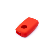 Etui silikonowe na kluczyk Volkswagen Skoda Seat EPKC03 czerwone