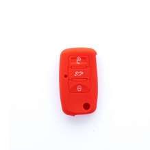Etui silikonowe na kluczyk Volkswagen Skoda Seat EPKC03 czerwone