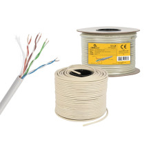 Network Cable - Gembird CAT5e UTP LAN Cable 100m Solid CCA Gray
