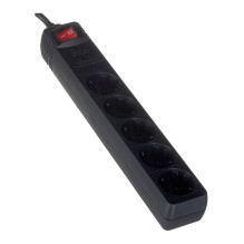 Surge Protector - EnerGenie SPG5-C-15, 5 AC Outlets, 250 V, 4.5 m, Black.