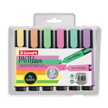 TEXT MARKER SET 6PCS PASTEL 4020P / 6WT TEXT MARKER SET 6PCS PASTEL 4020P / 6WT