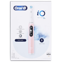 „Oral-B iO6 Pink“ elektrinis dantų šepetėlis