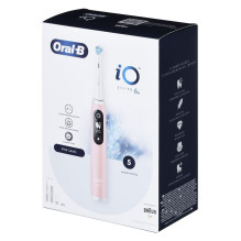 „Oral-B iO6 Pink“ elektrinis dantų šepetėlis