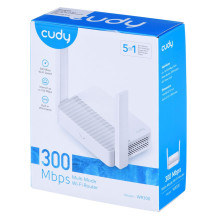 „Cudy WR300“ belaidis maršrutizatorius, greitas eternetas, vienos juostos (2,4 GHz), baltas