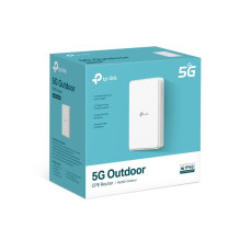 TP-Link 5G lauko maršrutizatorius su įmontuotu 5G modemu, 5G belaidis maršrutizatorius, 2,5 gigabito eterneto, baltas