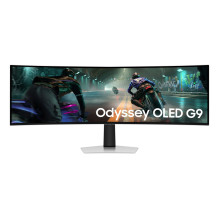 „Samsung S49DG910SU“ kompiuterio monitorius 124,5 cm (49") 5120 x 1440 pikselių dvigubas QHD OLED sidabrinis