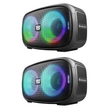 „BLUETOOTH“ KOLONĖLĖ Q5 BT 5.3 20W LED / BT / FM / USB / TWS