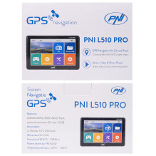 GPS navigation system PNI L510 PRO 5 inch screen, 800 MHz, 256MB DDR2, 8GB internal memory, FM transmitter