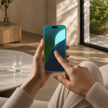 „AmazingThing“ titano matinis grūdintas stiklas, skirtas „iPhone 16 Pro Max“.