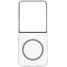 „Samsung GP-FFF766YC“ skaidrus magnetinis dėklas „Galaxy Z Flip 7“ telefonui, permatomas