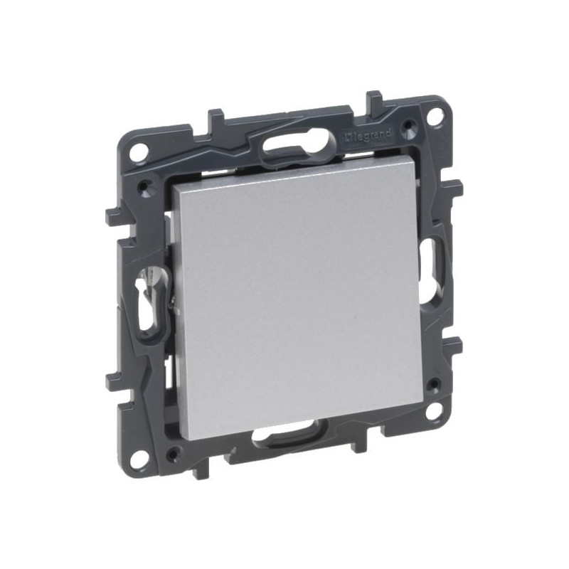 1 klavišo kryžminis perjungiklis Legrand Niloe Step 863307 (pilkas)