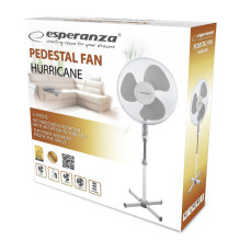 Namų Ventiliatorius - Esperanza EHF001WE 40 cm 3 Greičiai Pasvirimo Reguliavimas LED Indikatoriai Pilka, Balta