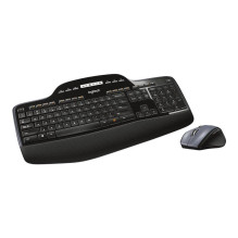 Klaviatūra ir Pelė - Logitech Wireless Desktop MK710, 3 Metų Baterijos Gyvavimo Trukmė, USB Imtuvas, Juoda