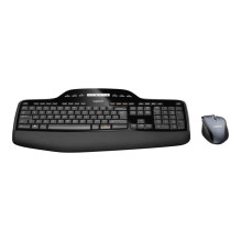 Klaviatūra ir Pelė - Logitech Wireless Desktop MK710, 3 Metų Baterijos Gyvavimo Trukmė, USB Imtuvas, Juoda