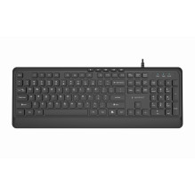 Klaviatūra - Gembird KB-MCH-05 Slim Wired Multimedia Klaviatūra, 104 Klavišai, 1.80 m USB, Juoda Klaviatūra - Gembird KB-MCH-05 Slim Wired Multimedia Klaviatūra, 104 Klavišai, 1.80 m USB, Juoda