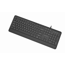 Klaviatūra - Gembird KB-MCH-05 Slim Wired Multimedia Klaviatūra, 104 Klavišai, 1.80 m USB, Juoda Klaviatūra - Gembird KB-MCH-05 Slim Wired Multimedia Klaviatūra, 104 Klavišai, 1.80 m USB, Juoda