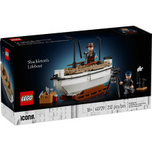 Konstruktorius - LEGO ICONS 40729 Šakletono Gelbėjimosi Valtis 232 Elementai 2 Minifigūros