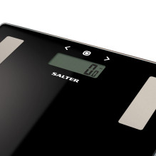 Salter 9150 BFEU12 Black Glass Analyser Bathroom Scales
