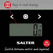 Salter 9150 BFEU12 Black Glass Analyser Bathroom Scales