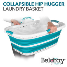 Beldray LA072979TQFEU7 37 LCollapsible Hip Hugger Laundry Basket