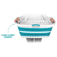Beldray LA072979TQFEU7 37 LCollapsible Hip Hugger Laundry Basket