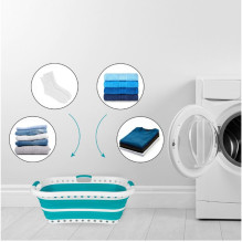 Beldray LA072979TQFEU7 37 LCollapsible Hip Hugger Laundry Basket