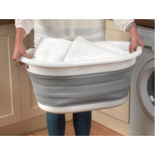 Beldray LA034816FPEU7 Collapsible Laundry Basket 28L White / Grey