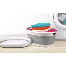 Beldray LA034816FPEU7 Collapsible Laundry Basket 28L White / Grey