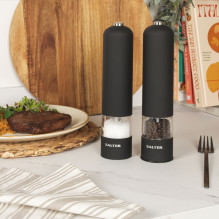 Salter 7524 BKXRUP3 Soft_Touch Electric Mill Set. Matte Black