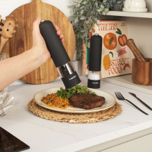 Salter 7524 BKXRUP3 Soft_Touch Electric Mill Set. Matte Black
