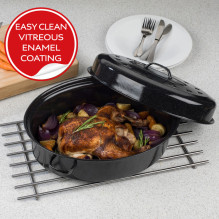 Russell Hobbs BW072151 V / E 38cm S / B Roaster&amp;Lid