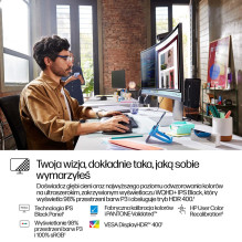 HP serijos 7 Pro 37,5 colio WQHD+ Thunderbolt 4 monitorius – 738pu