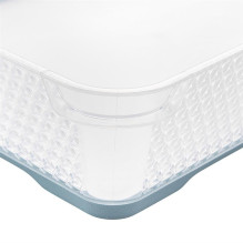 Basket Keeeper, transparent / light blue, 36 x 26.5 x 7 cm