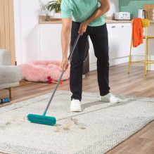 Beldray LA00000011UFEU7 Anti-Bac Dual Action Rubber Head Broom