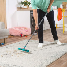 Beldray LA00000011UFEU7 Anti-Bac Dual Action Rubber Head Broom